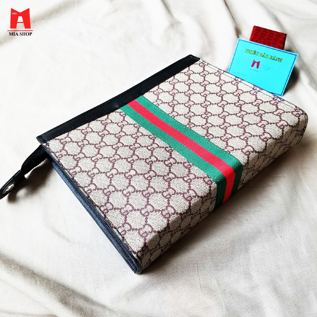 Ví Cầm Tay Nam Nữ Bản To Kẹp Nách Đựng Vừa Máy Tính Bảng Điện Thoại Da PU Cao Cấp Sang Trọng Màu Trắng BTVGC17