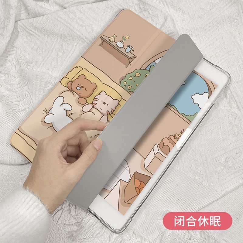 Ốp Máy Tính Bảng Hình Thỏ Cho Ipad 9th Gen 10.2 Inch Air1 / 2 / 3 / 4 / 5 Mini4 / 5 / 6 Pro 10.5 '' 11 '' 12.9 '' 2018 2020 2021 5 / 6 / 7 / 8 / 9 Ốp Máy Tính Bảng Cho Ipad