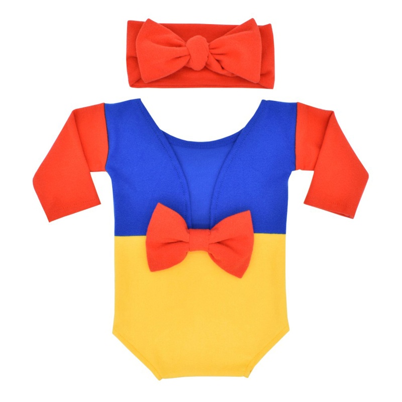 Set Áo Liền Quần + Băng Đô Xinh Xắn Cho Bé Sơ Sinh Chụp Ảnh