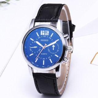 Đồng hồ quartz mặt số La Mã dây da