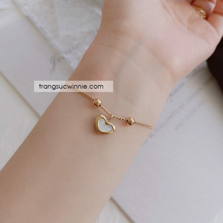 Lắc tay nữ titan Nacre heart