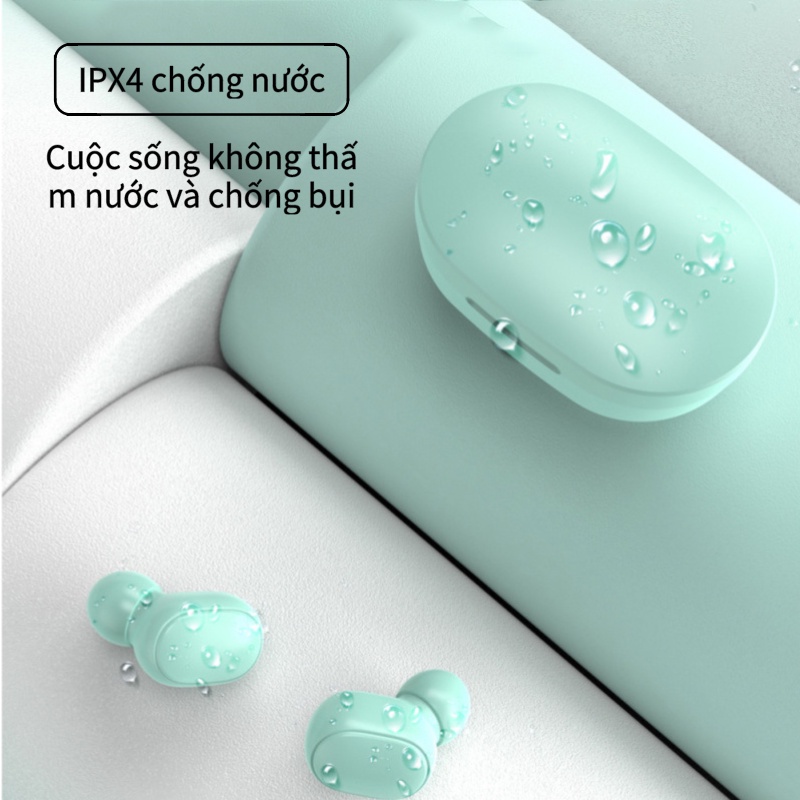 Tai nghe không dây tăng độ nhạy âm thanh, tích hợp chống nước cấp độ IPX4 và màn hình hiện thị thời lượng pin