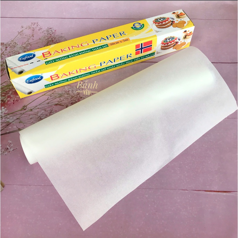Giấy nến nướng bánh không thấm dầu Baking paper dùng để lót nướng bánh, dùng tốt cho nồi chiên không dầu