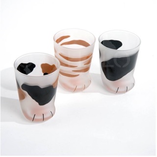 Cốc thuỷ tinh chân mèo Côcneco xinh xắn
