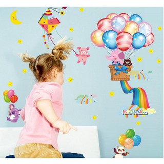 Decal dán tường Chùm bóng