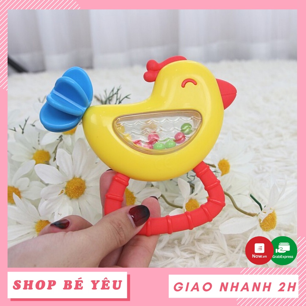 Xúc xắc gặm nướu  𝑭𝒓𝒆𝒆𝒔𝒉𝒊𝒑  Xúc xắc cầm tay hình gà con cho bé Winfun 0240