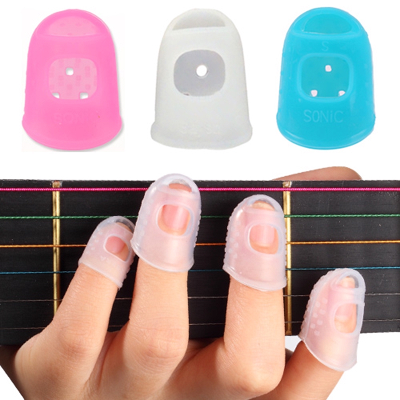 Set 4 phụ kiện bọc ngón tay bằng silicon dùng chơi đàn Ukulele/guitar