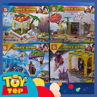 [Một mẫu lẻ] Đồ chơi lắp ráp PUBG chiến trường trong game các mẫu đa dạng mini sa trường xếp hình SY1419