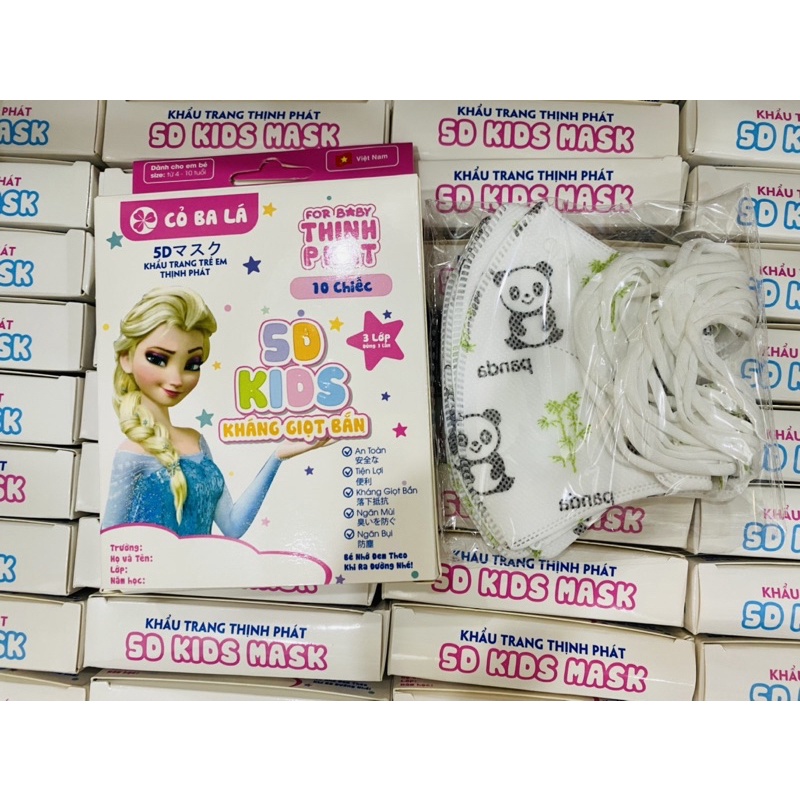 (Set 10 cái) Khẩu Trang KF94 | 2D | 3D (mẫu mới) cho bé