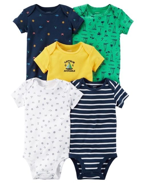 Set 5 bộ bodysuit ngắn tay xuất dư Cambodia | BigBuy360 - bigbuy360.vn