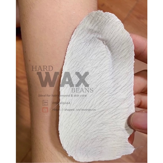 Wax, Sáp wax lông nóng hard wax beans nhập khẩu 100% (100gr), tặng que wax