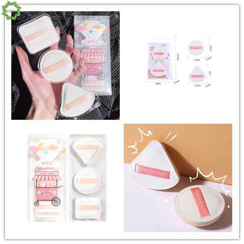 [Hàng mới về] Bộ 2/3 mút xốp trang điểm đánh phấn cực mềm hai cách dùng ướt và khô thiết kế hình học cho người mới
