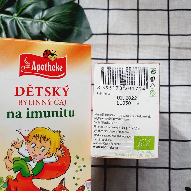 TRÀ HỮU CƠ APOTHEKE TĂNG CƯỜNG MIỄN DỊCH CHO BÉ TỪ 9 THÁNG TUỔI