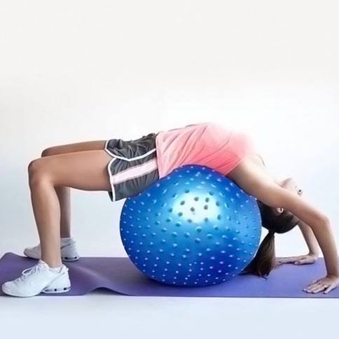 Bóng Tập Yoga gai 75cm loại dày - Tặng Bơm bóng