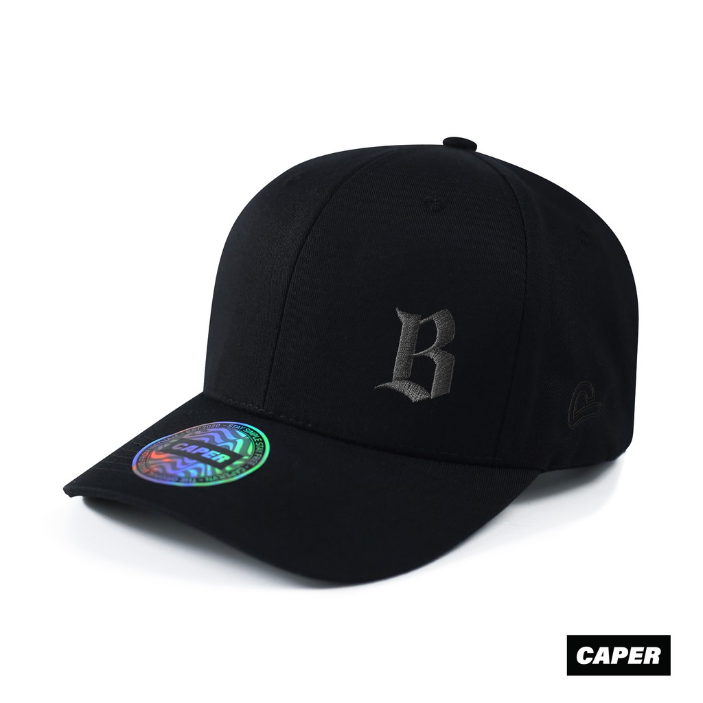 Mũ nón BallCap Caper đen B logo nhiều màu