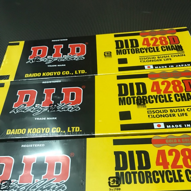 Sên vàng chính hãng DID 428D gắn được cho nhiều loại xe