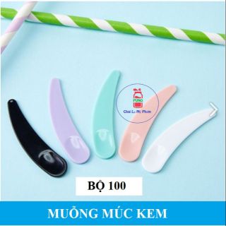 Combo 100 muỗng múc kem/ múc mỹ phẩm