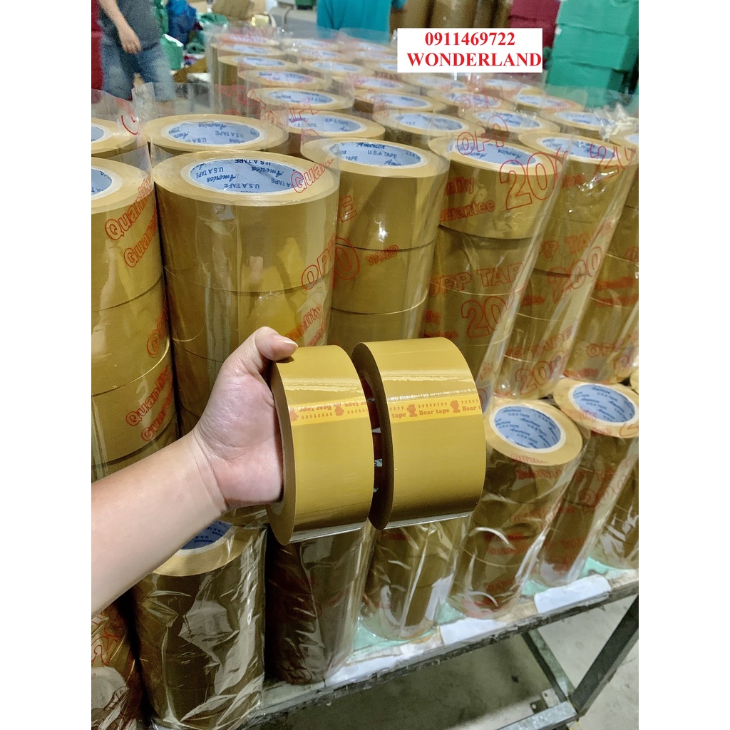 Băng keo gói hàng màu đục 4.8cm 200gr 100y lớn