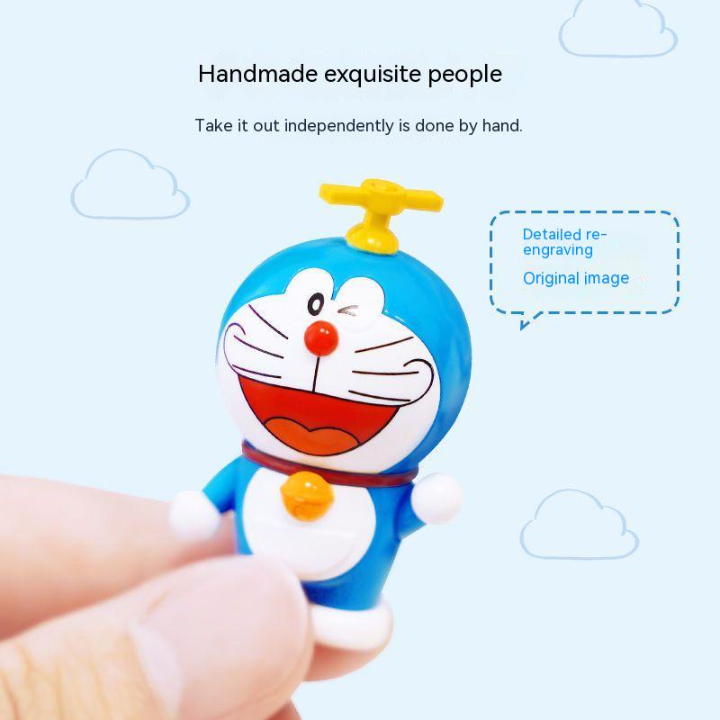 Doraemon TV Building Blocks Đồ chơi Đồ chơi lắp ráp Âm nhạc có thể chơi được Đồ chơi trẻ em Quà tặng cho trẻ em