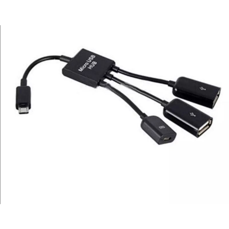 Cáp OTG 3 đầu cho android - Cáp Usb cho android - OTG cable 3 in 1