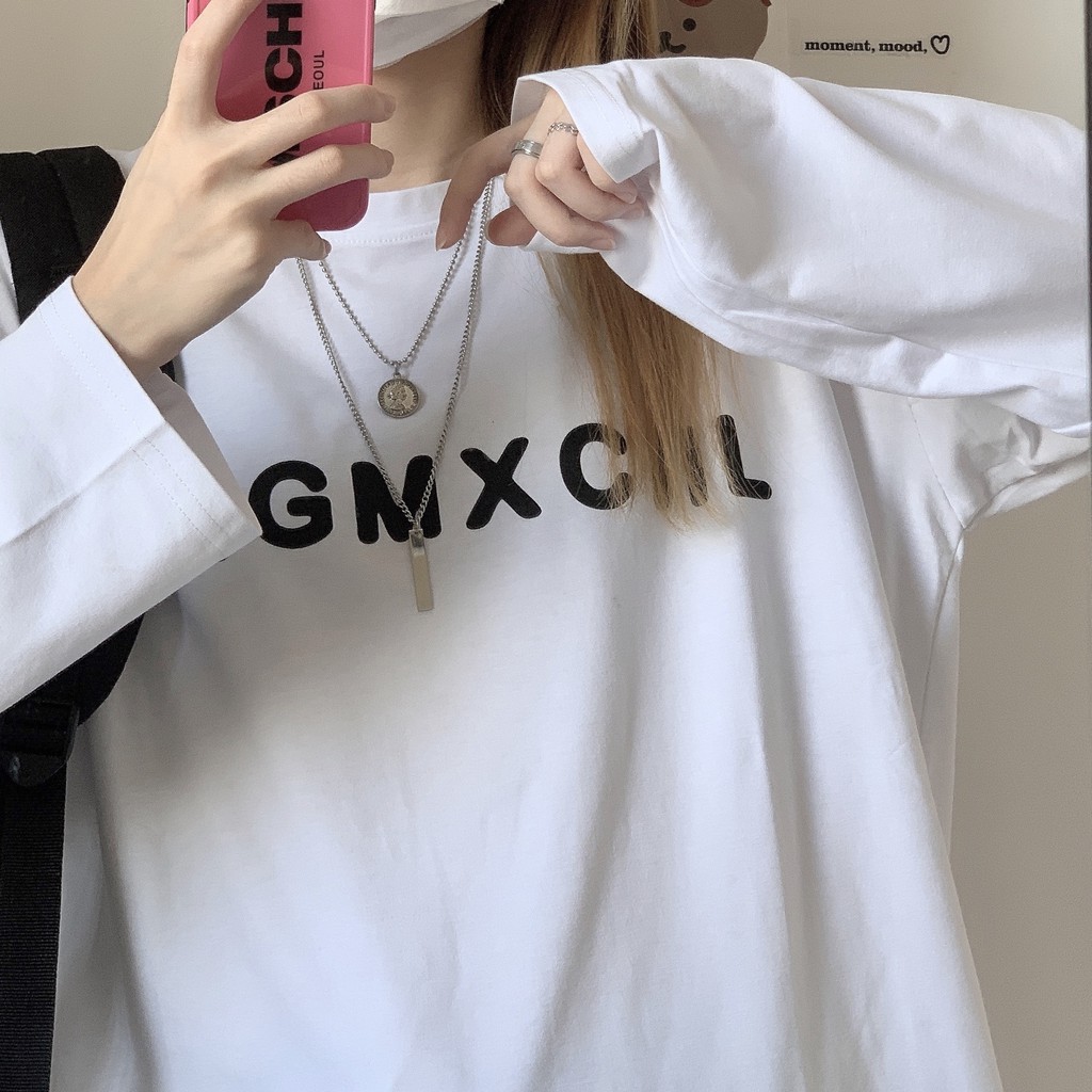 Áo thun tay dài form rộng Yinxx, áo sweater Unisex SW514