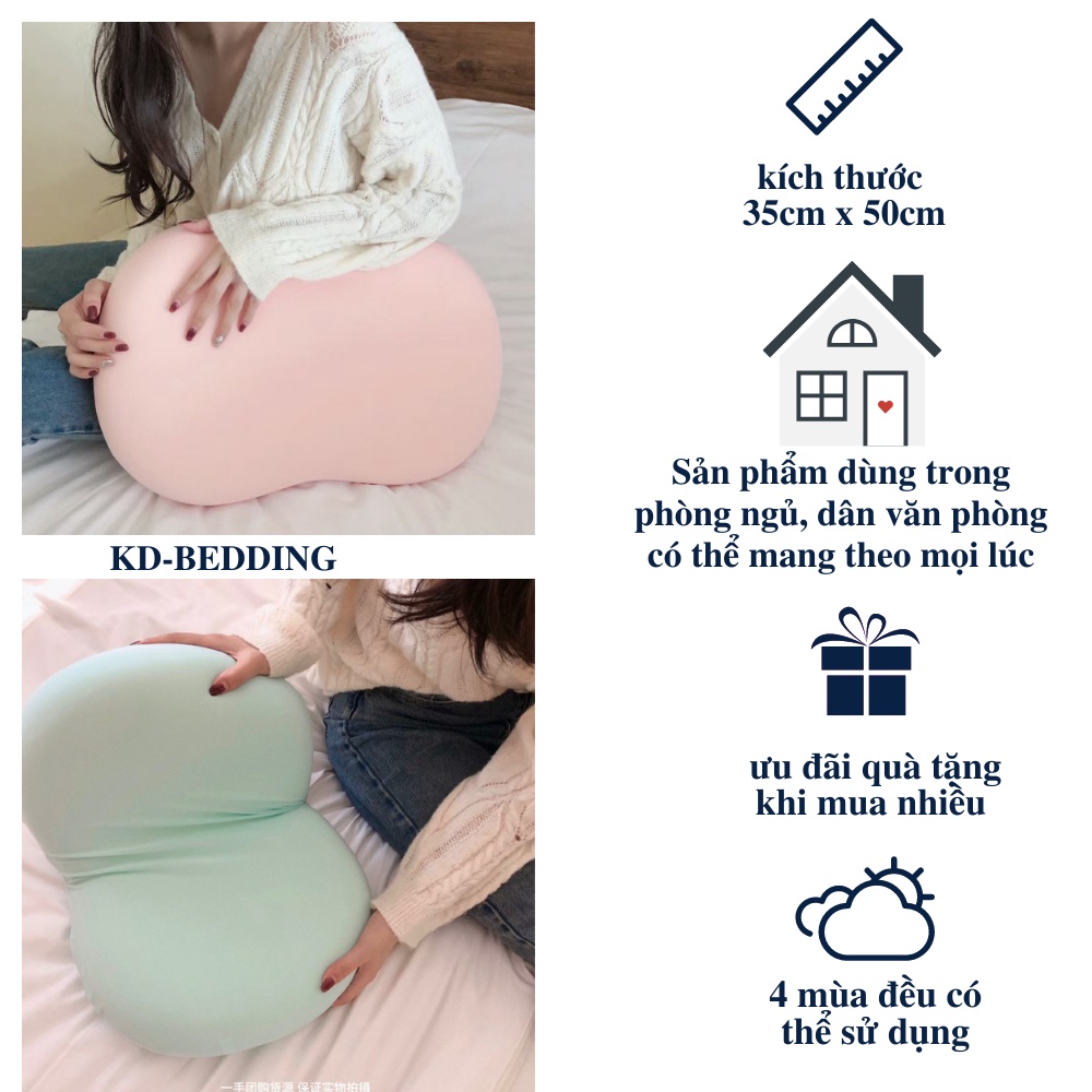 Gối cao su người lớn nhập khẩu thế hệ mới cao cấp KD BEDDING kích thước 35cm x 55cm