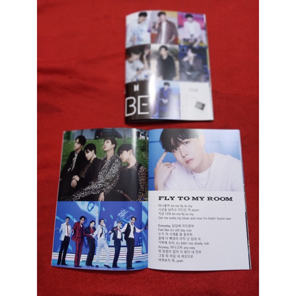 Mini album hình BTS kèm lời bài hát album "BE"