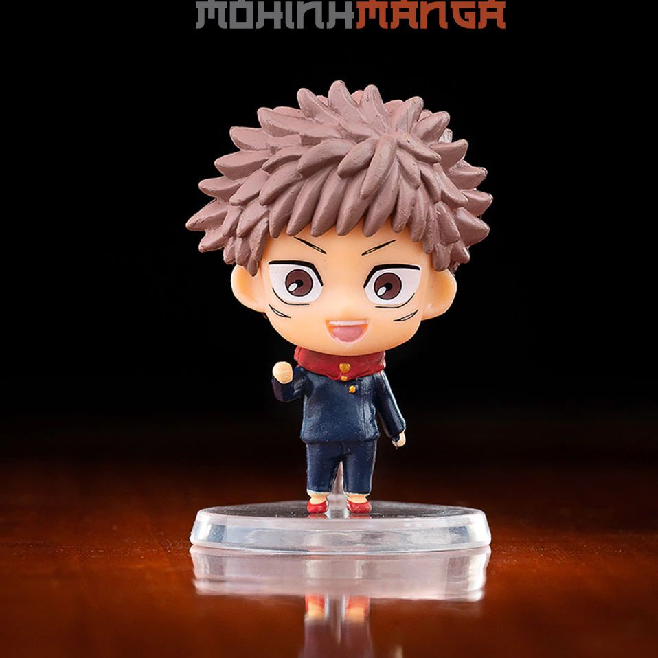 5 mô hình Jujutsu Kaisen chibi gồm Satoru Gojo Yuji Itadori Megumi Fushiguro Nobara Kugisaki Chút thuật hồi chiến