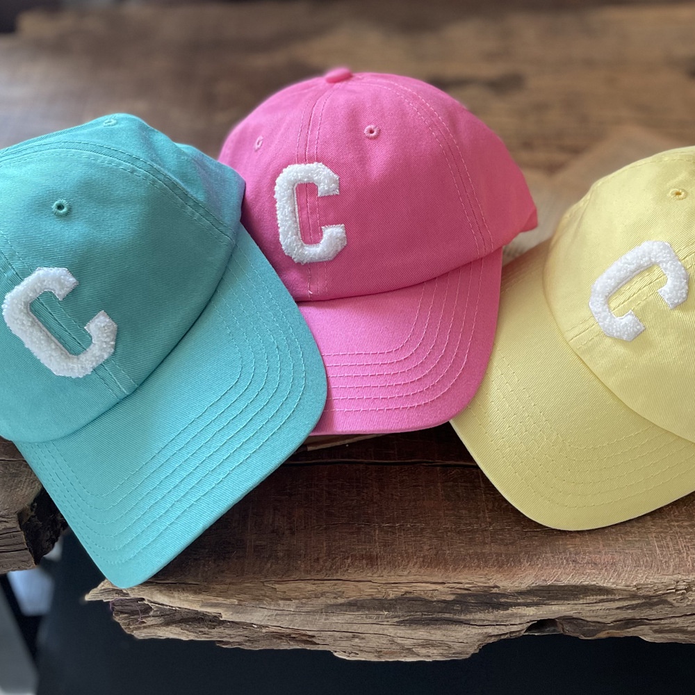 Mũ lưỡi trai chất liệu cotton mềm mại in chữ C thời trang cho nam và nữ