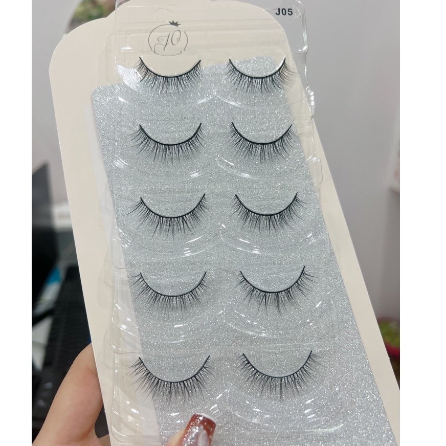 Lông mi chồn mi Jo 5 cặp cao cấp siêu tự nhiên