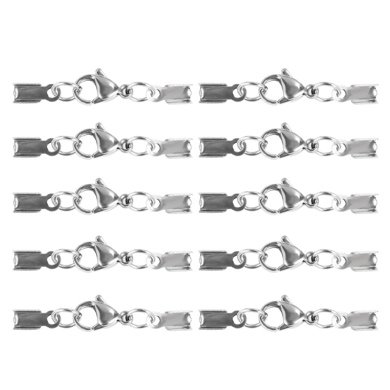 Set 10 Móc Kẹp Càng Cua Bằng Thép Không Gỉ Dùng Làm Trang Sức DIY