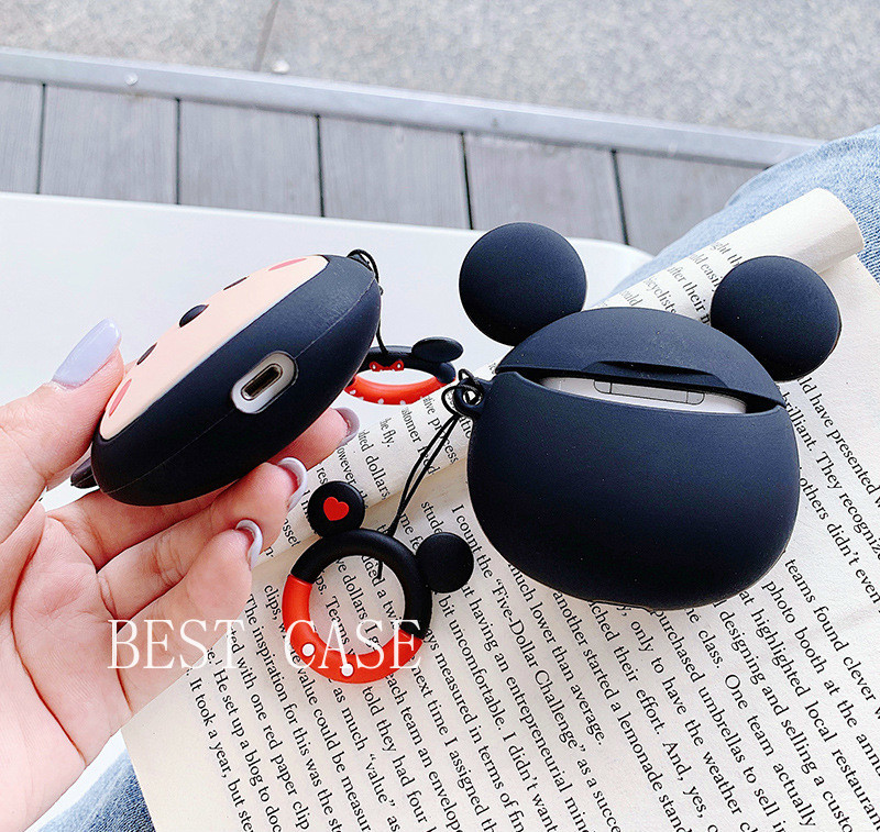 Vỏ Bảo Vệ Hộp Sạc Tai Nghe Kiểu Dáng Hoạt Hình Xinh Xắn Cho Airpods 1 / 2 / 3 Pro
