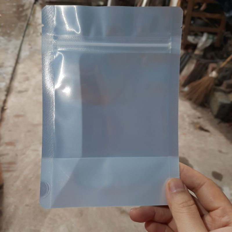 1 cái túi zip bạc đựng 100g bột sz 12x17