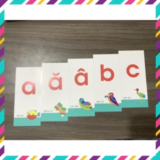 Bộ Thẻ học thông minh 40 Thẻ Flashcard  Tổng Hợp Chữ Cái Và Chữ Số Cho Bé