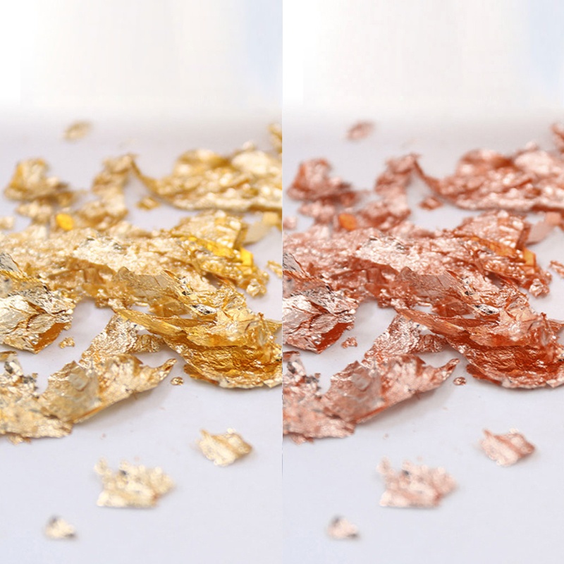 Đá nhựa resin 3g hình lá vàng sang trọng trang trí nghệ thuật