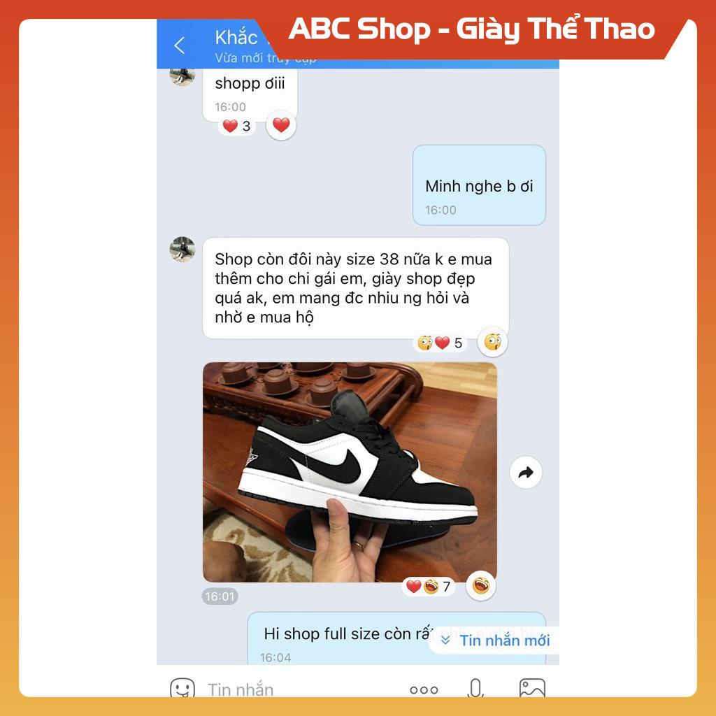 Giày Sneaker Jordan 1 Đen Trắng, Giầy Thể Thao JD1 JD Nam Nữ Low Học Sinh