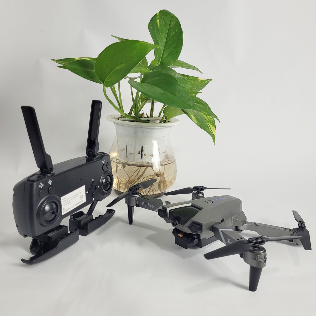 Máy Bay Điều Khiển Từ Xa 4 Cánh P5 Pro, Drone Flycam 4k Mini Giá Rẻ, Play cam, Flai Cam WiFi Pin Khỏe Bay Xa 200M