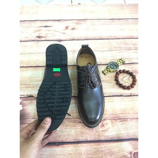 Giầy da bò docter nâu đế cao da mềm( Chất Store )