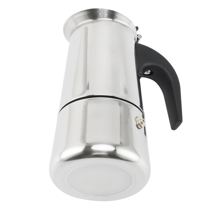 Moka coffee pot espresso latte percolator stove máy pha cà phê espresso pot máy pha cà phê ý 100ml thép không gỉ