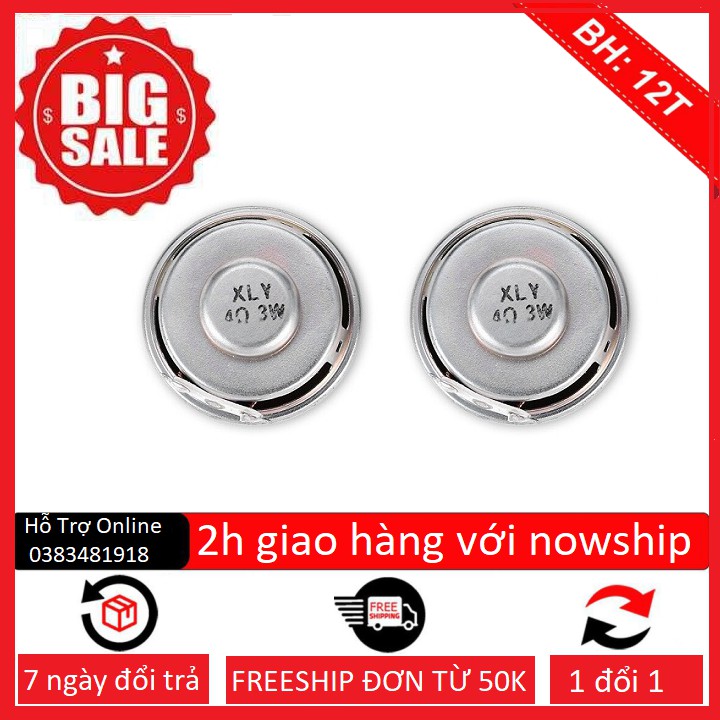 Loa 4 Ohm - 3w Đường Kính 40mm - Linhkiendientubk loa 4 ôm 3w
