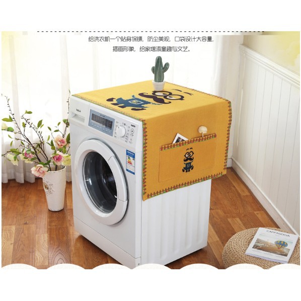 [ Hàng sẵn hot ] Khăn trải máy giặt tiện lợi sạch sẽ ( kích thước :60 x 140cm)
