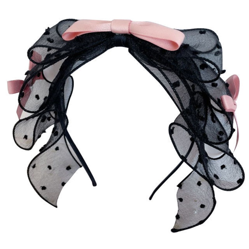 Kẹp Tóc Đính Nơ Phối Bèo Thời Trang Cho Nữ