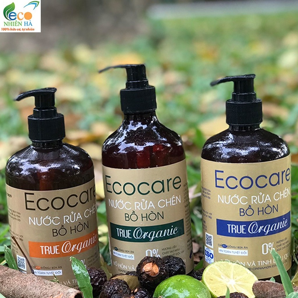 Nước rửa chén ECOCARE 4L, tinh dầu quế hữu cơ, nước rửa bát an toàn trẻ nhỏ