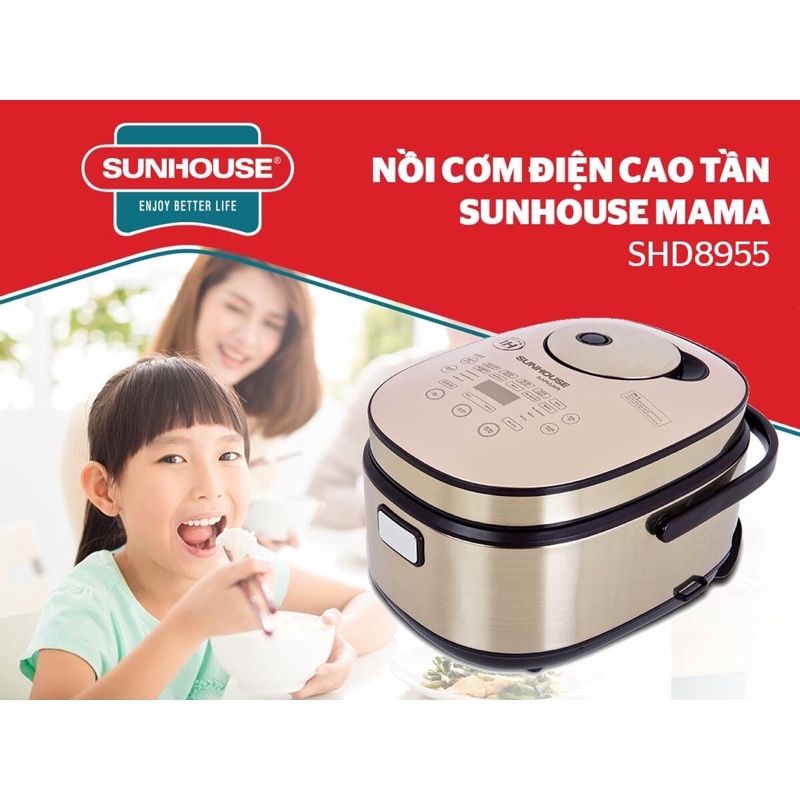 Nồi cơm điện cao tần 1.5L Sunhouse Mama SHD8955