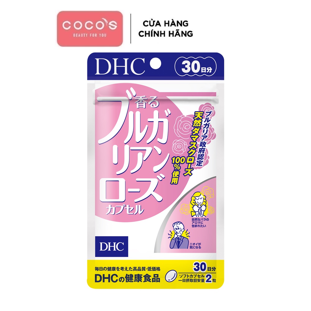 Viên Uống Hương Hoa Hồng DHC Bulgarian Rose Capsule 30 Ngày