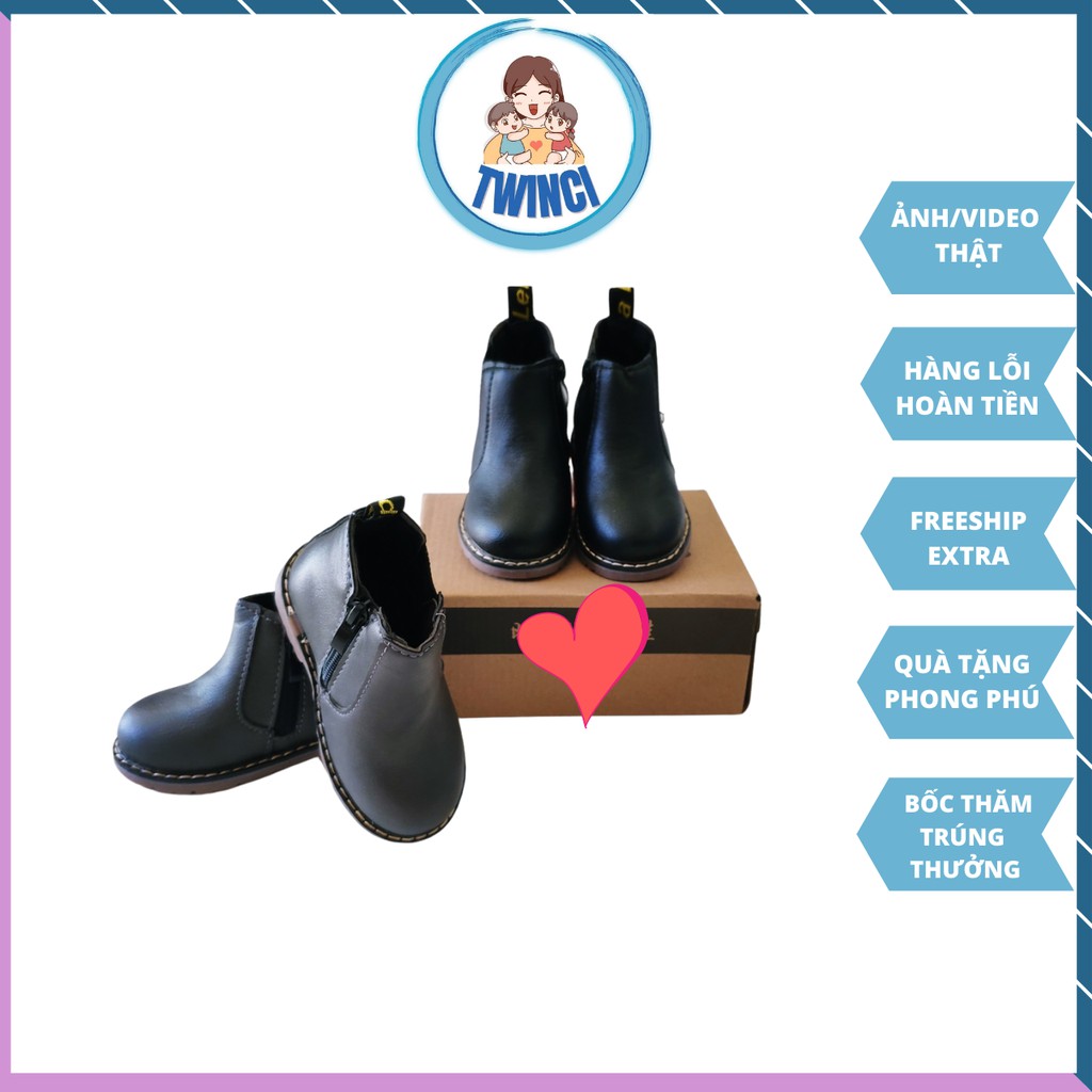 Giày boot /bốt trẻ em phong cách Hàn cổ cao bé trai bé gái NN006