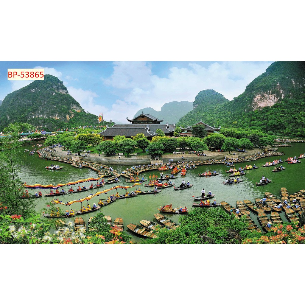Tranh dán tường Việt Nam 3D Màu sắc tươi sáng, độ sắc nét cao, độ bền màu từ 10 năm trở lên