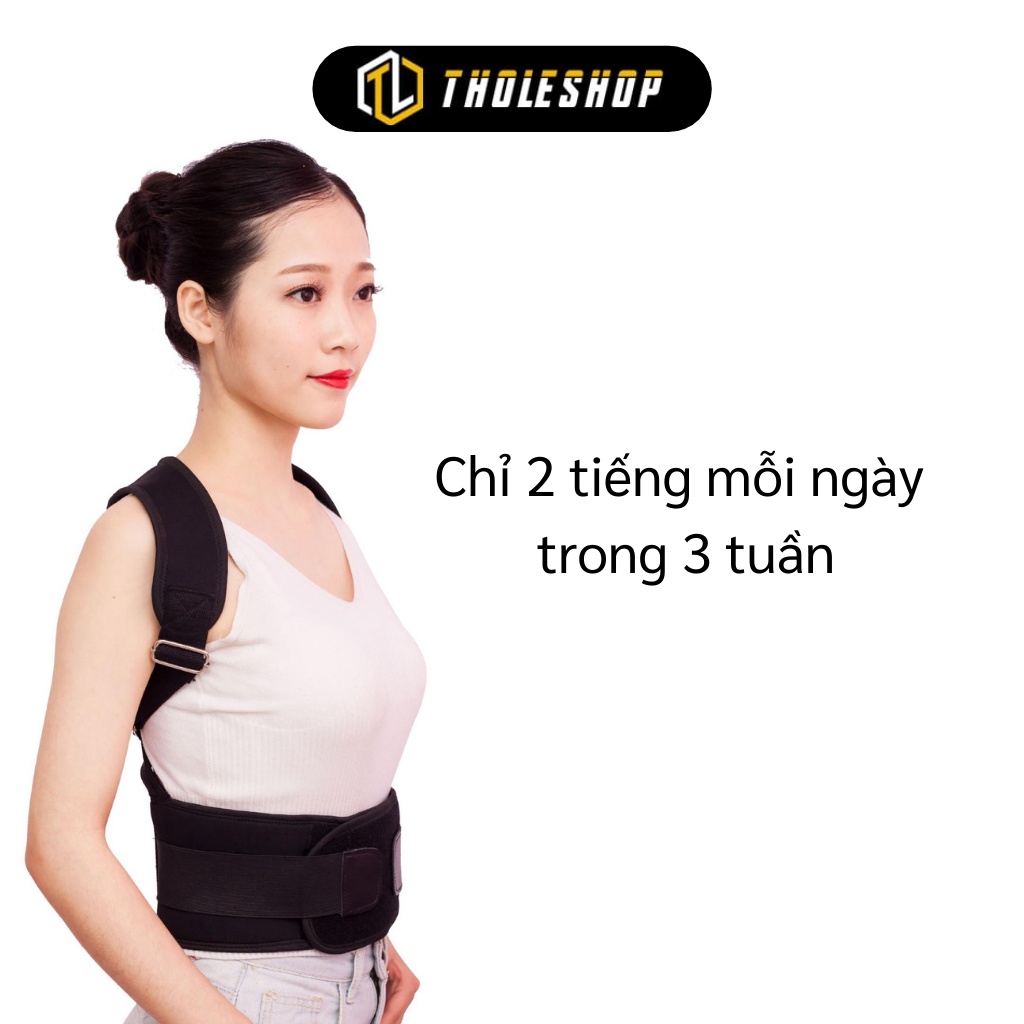 Đai Chống Gù Lưng - Đai Định Hình Cột Sống, Chỉnh Sửa Tư Thế Giảm Đau Mỏi Vai 8080