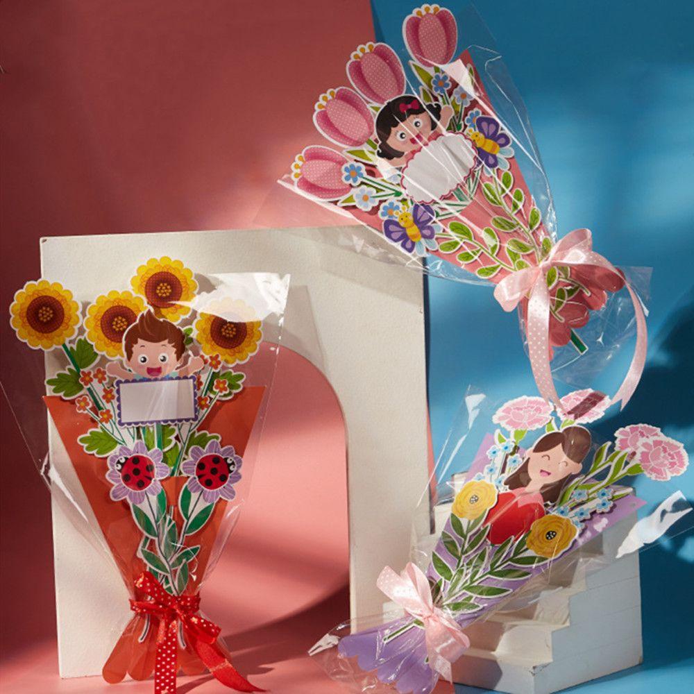 Thiệp Chúc Mừng Ngày Của Mẹ Bằng Giấy Hoa Cẩm Chướng Sáng Tạo