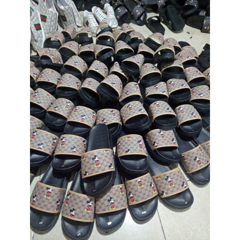 Dép da NAM quai ngang MICKEY đế cao đẳng cấp full size 37-43